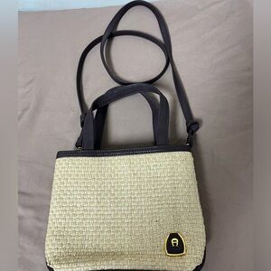 Etienne Aigner Rattan Crossbody